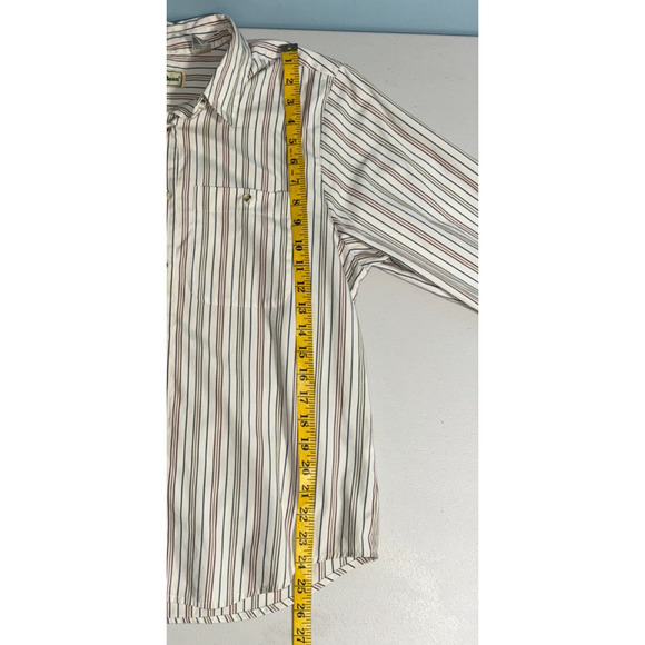 Vintage L.L. Bean Womens 1 0Striped Button Up Shirt Classic Casual Quiet Luxury - Picture 6 of 7
